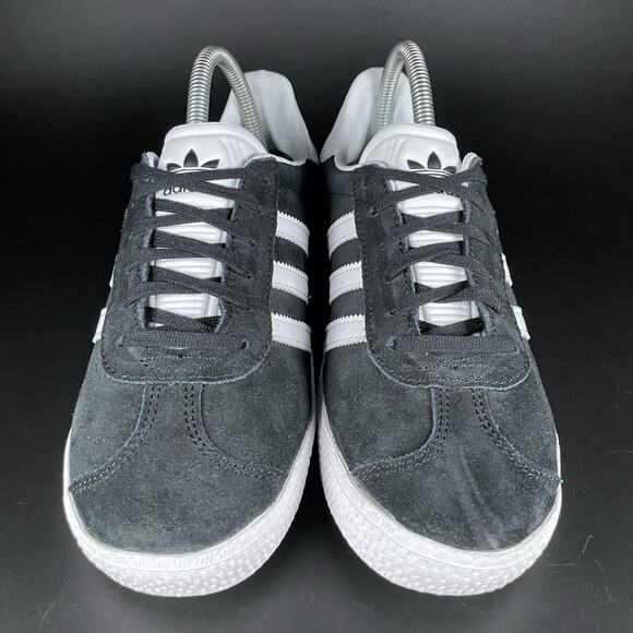 Size 5.5Y Women’s 6.5 Adidas Gazelle Core Black Cloud White Casual Shoes Sneaker - Picture 2 of 9